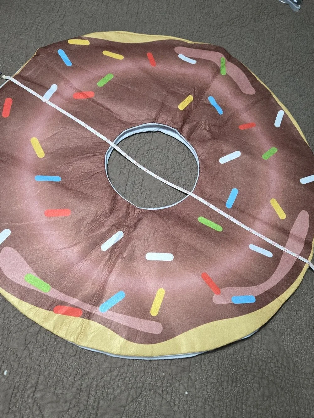 Adult Men Womens Teen Girls Chocolate Donut Costume - Overlay, One Size